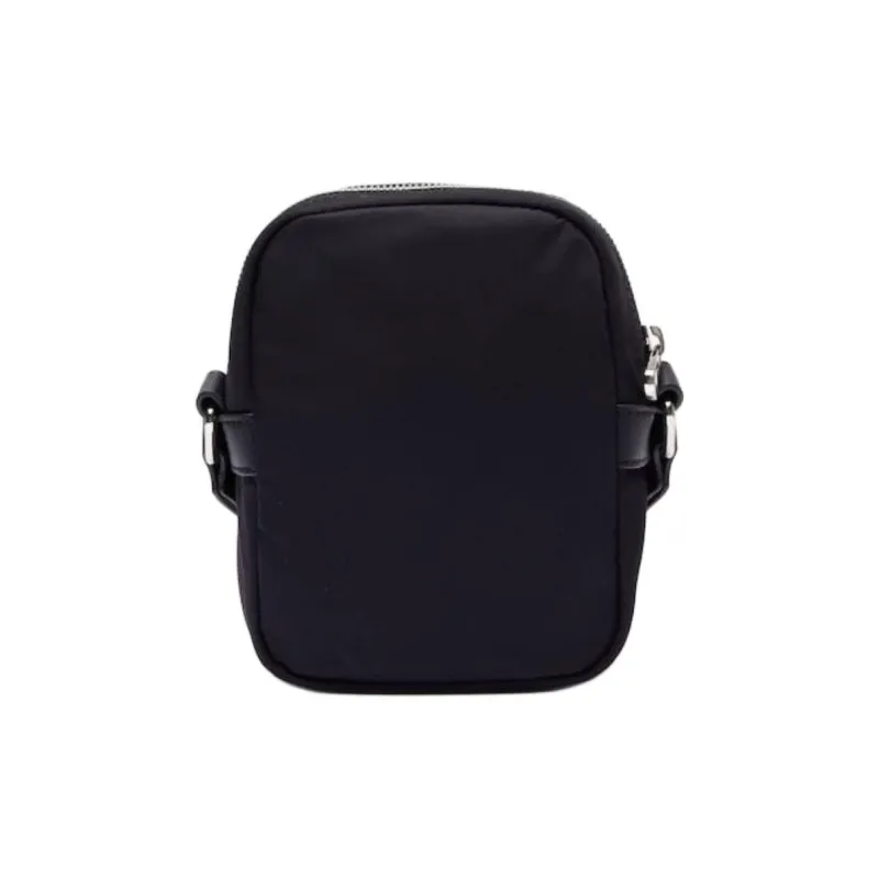 LACOSTE Nylon Shoulder Bag Crossbody Bag Unisex Coal Black-1