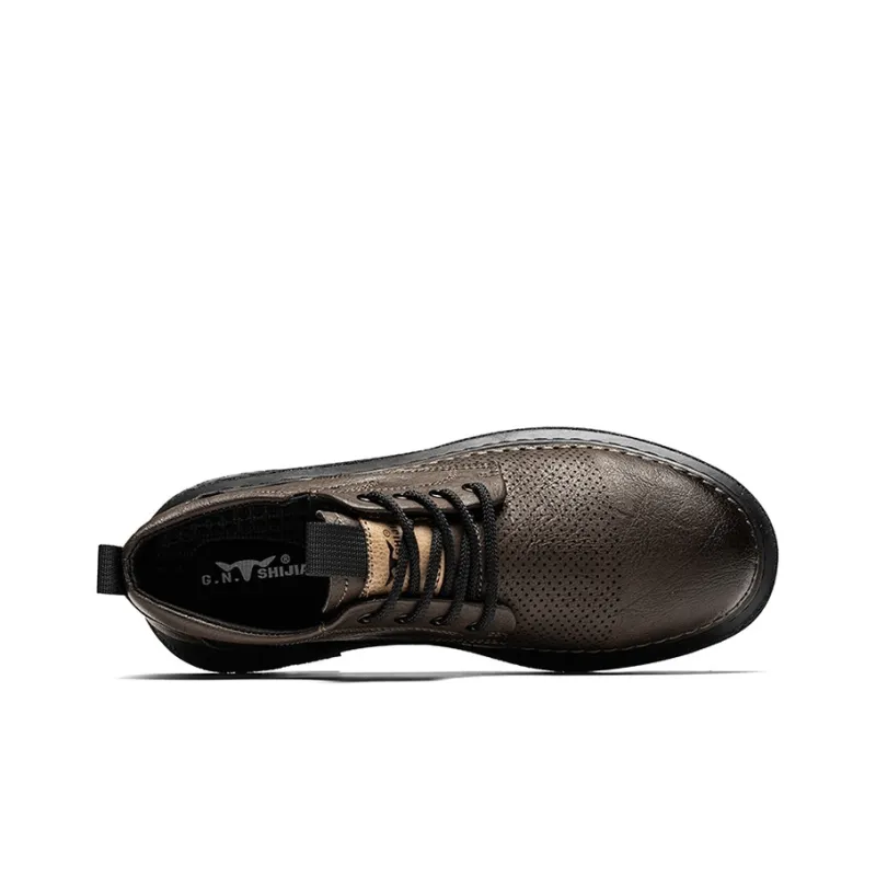 G.N.SHIJIA Casual Shoes Men's Coffee-3