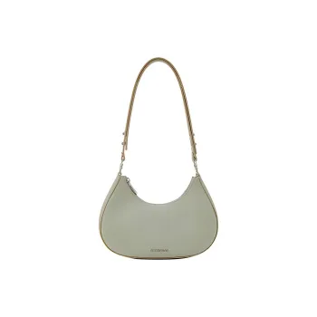 COCCINELLE Fabric Cow Leather Patchwork Shoulder Bag Handbag Shoulder Bag Women's Lemon Juice/Celadon Green