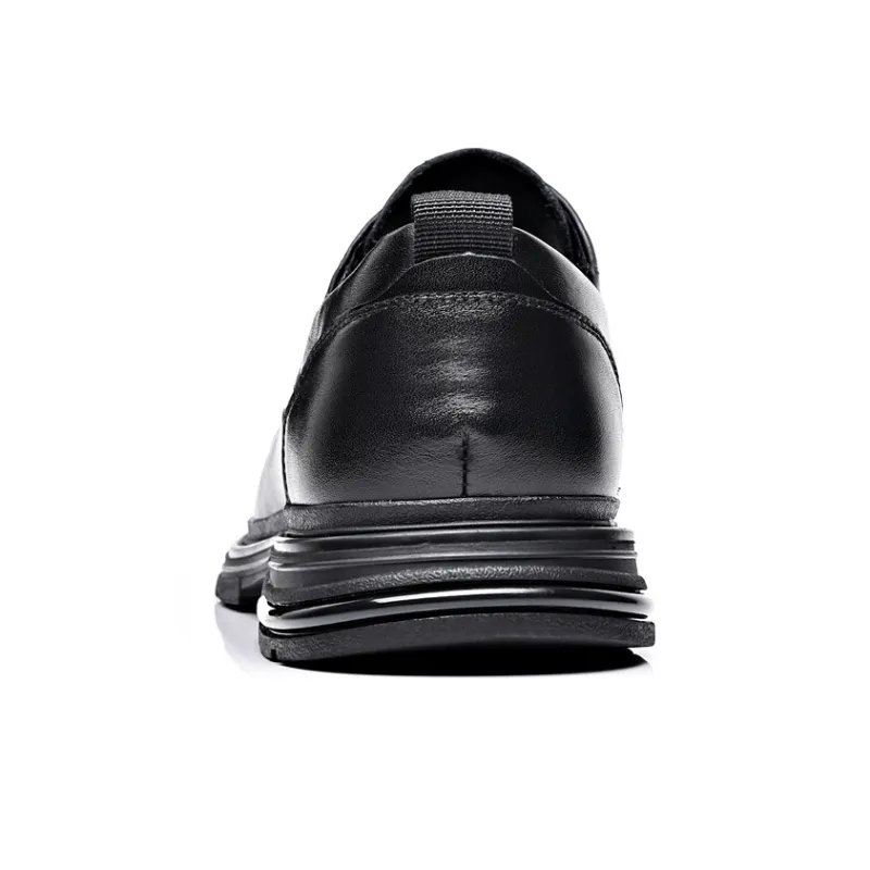 LUOMAIKE Dress Shoes Men Low Top Black-3
