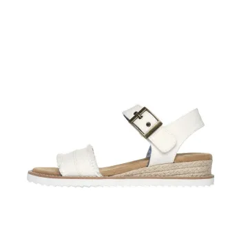 Skechers Bobs Desert Kiss - Adobe Princess Strap Sandals Flat Women's White