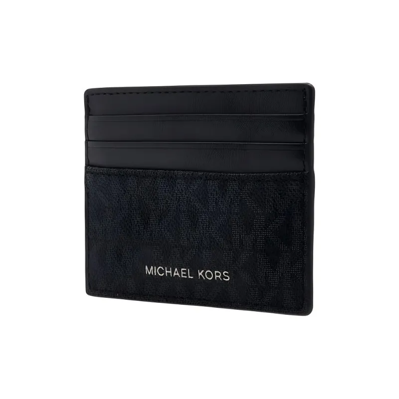 MICHAEL KORS Artificial Leather Card Holder Trumpets Men's Black-1