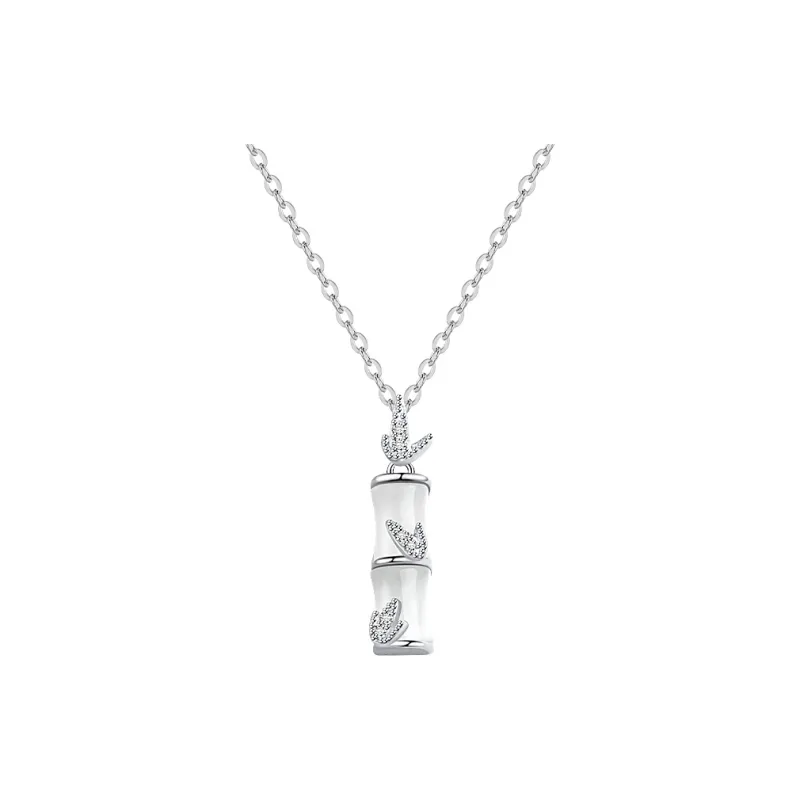 Chinese Jewelry Chalcedony Jade Necklaces Women's-0