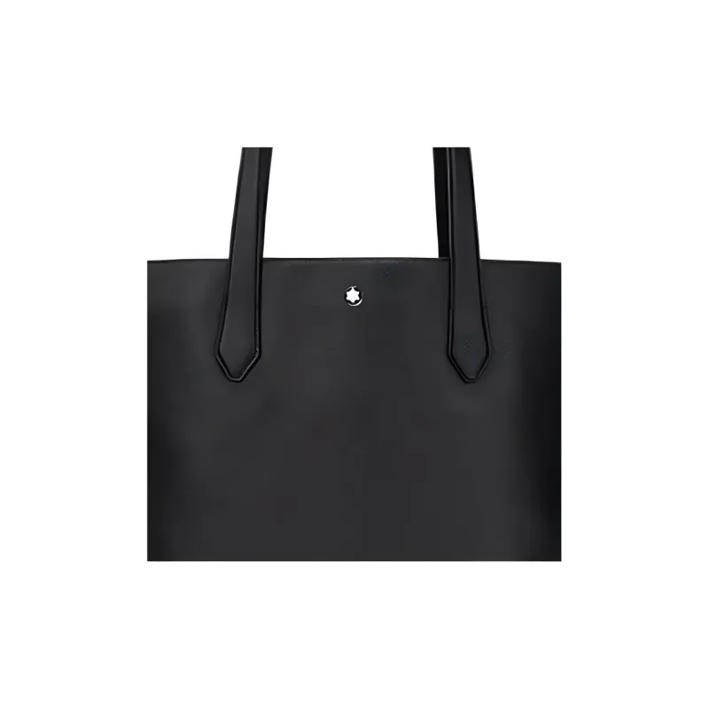 MONTBLANC Cow Leather Tote Bag Shopping Bag Handbag Regular Men's Black-5