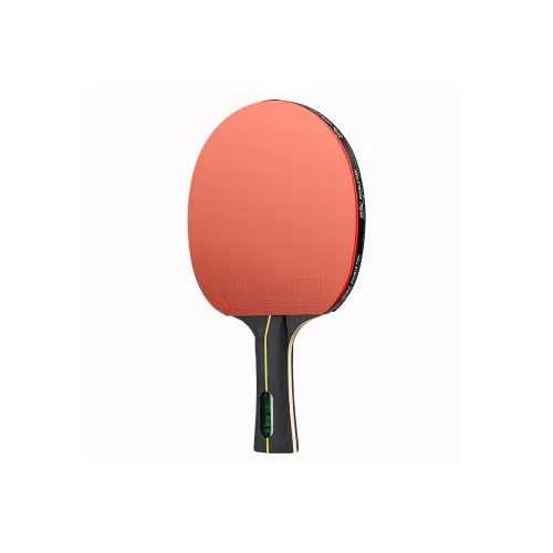 DOUBLEFISH Ping Pong Paddles Unisex All Wood Professional [Long Handle Shakehand Grip One]