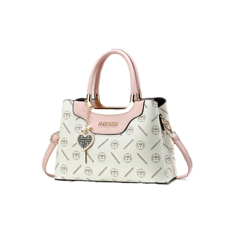 Weymond PU Handbag Regular Women's Coffee/Earth Yellow/Black/White/Pink-14