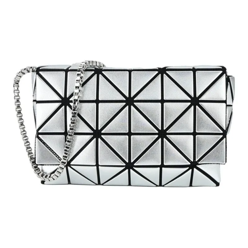 ISSEY MIYAKE Platinum Polyester Polyurethane Crossbody Bag Women's Silver-0