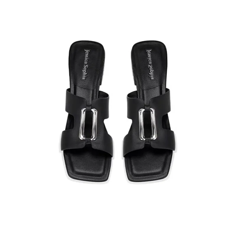JESSICA SOPHIA Metal Slide Slippers Women's-2