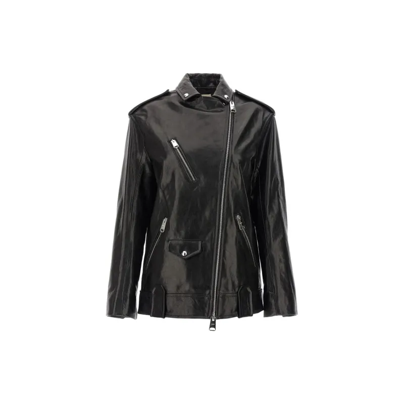 KHAITE The Hanson Off-Centre Zipped Jacket-1
