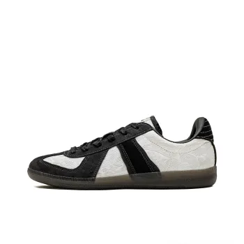 MADEN Low Top German Army Trainers Men's Ink White