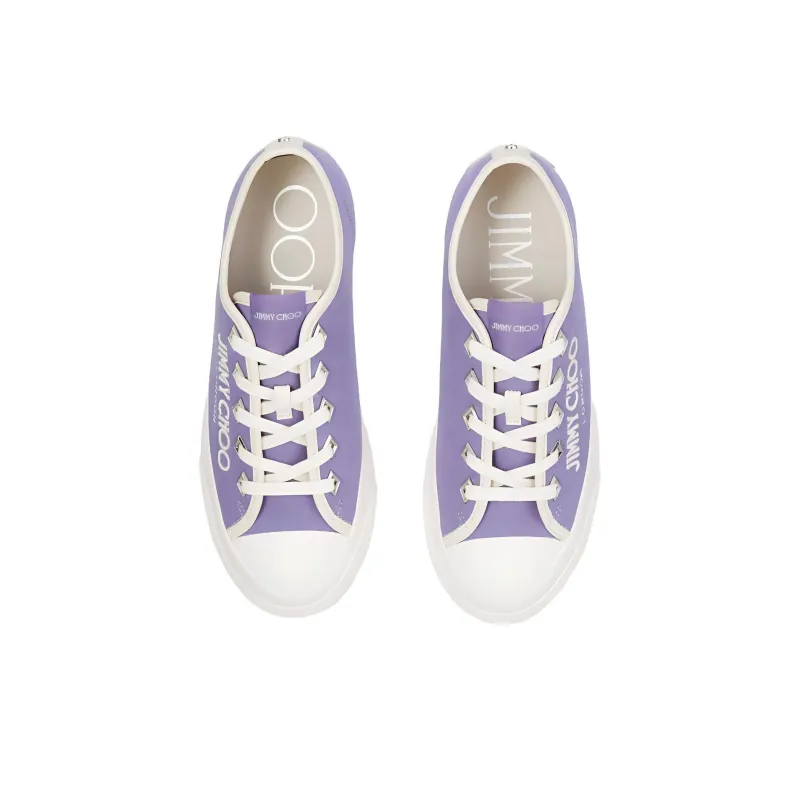 Jimmy Choo Palma Maxi/F Canvas Shoes Women's Purple-4