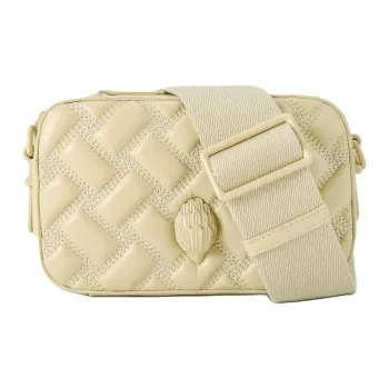 Kurt Geiger London Leather Camera Bag Shoulder Bag Crossbody Bag Small Size Women's Cream