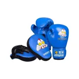 Kids' Boxing Gloves+Hand Target 2 Pack (Blue)
