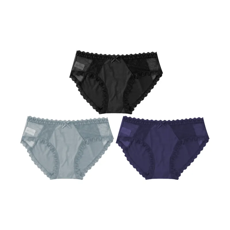 Flowers In Water Underpants Women's 3 Pack-0