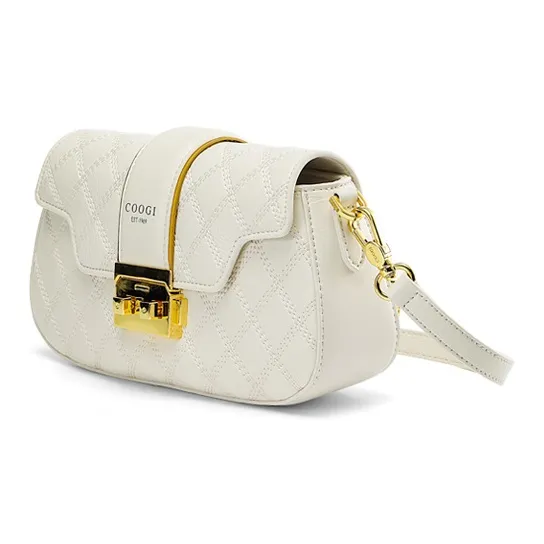 COOGI PU Shoulder Bag Crossbody Bag Regular Women's Black/White-10