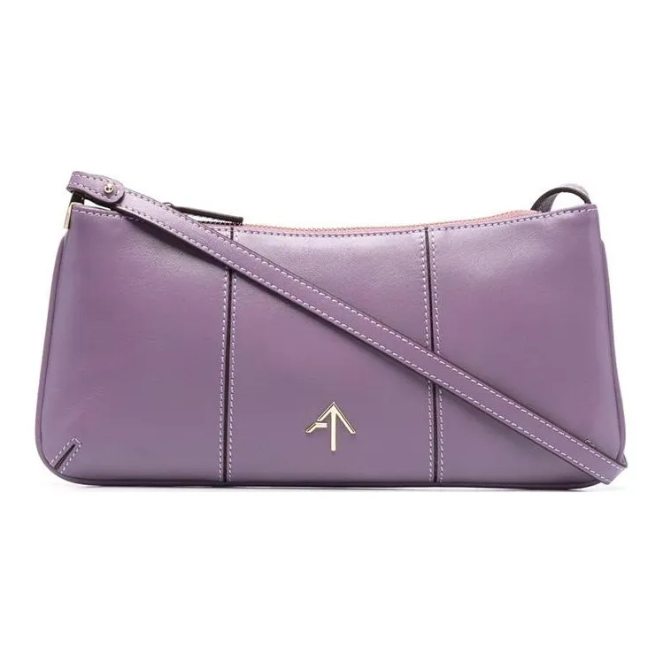 Manu Atelier Calfskin Crossbody Bag, Shoulder Bag Women's Purple-0