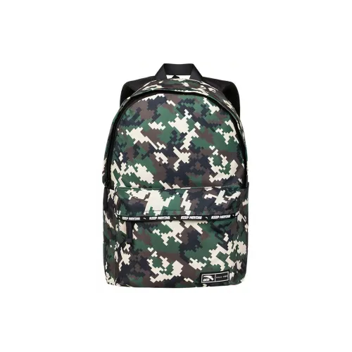 Anta Fabric Backpack Regular Unisex Pomegranate Green