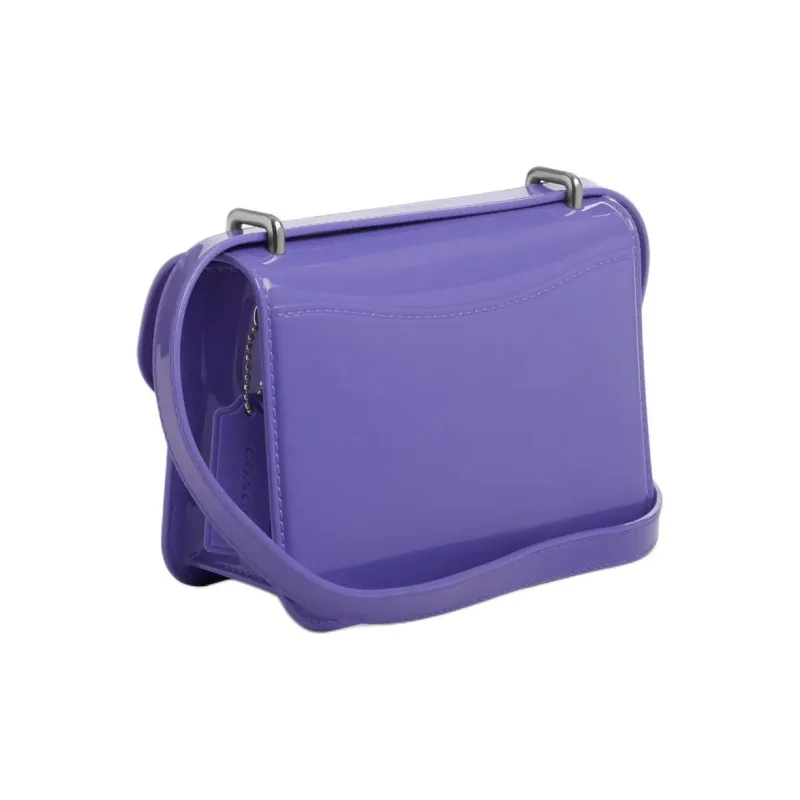 COACH Morgan Jelly Shoulder Bag Crossbody Bag Small Size Women's Silver With Light Purple-1