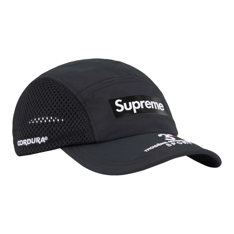 Supreme Nylon Baseball Caps Unisex Black-0
