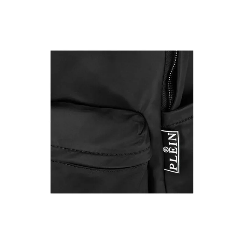 PHILIPP PLEIN Nylon Backpack Unisex Black-3