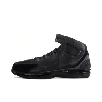Nike 2K4 AIR ZOOM HUARACHE Durable Breathable Mid-Top Basketball Shoes Men's Black
