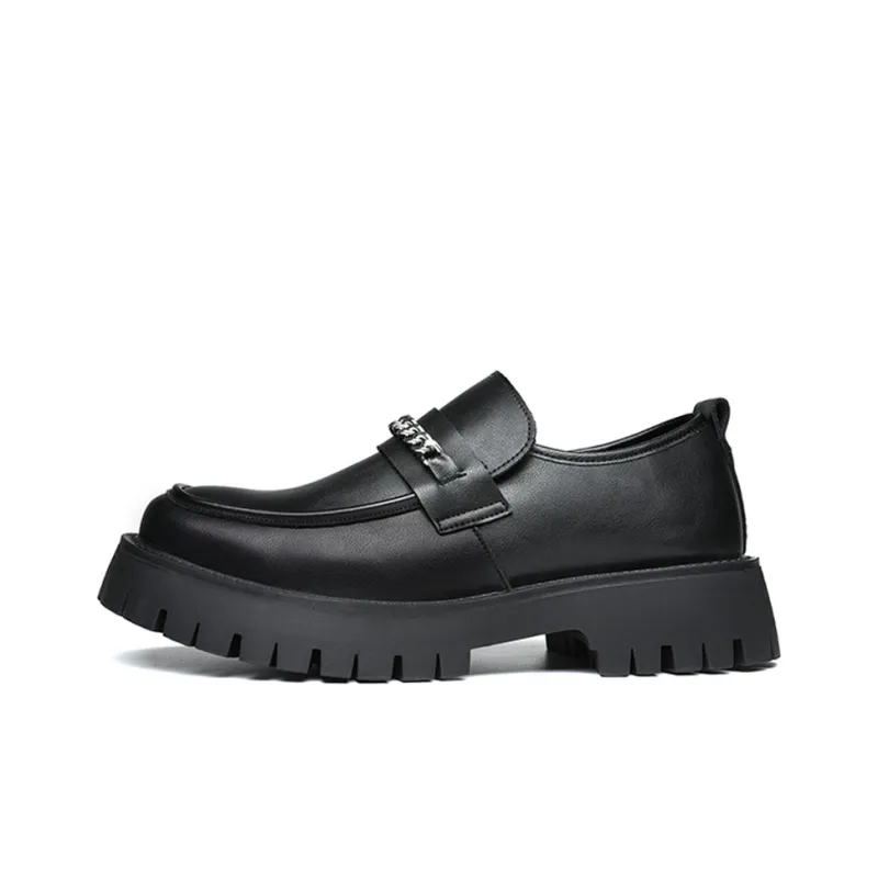WEISHIBANGWEI Loafers Men's Black-0