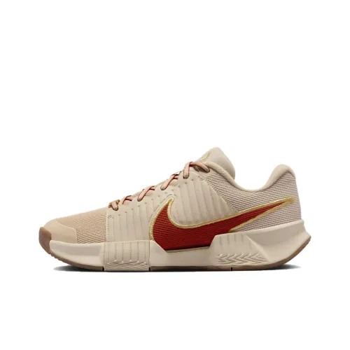 Nike Air Zoom GP Tennis Shoes Unisex Low-Top Sand Flow/Metal Gold/Medium Brown/Rust Factor