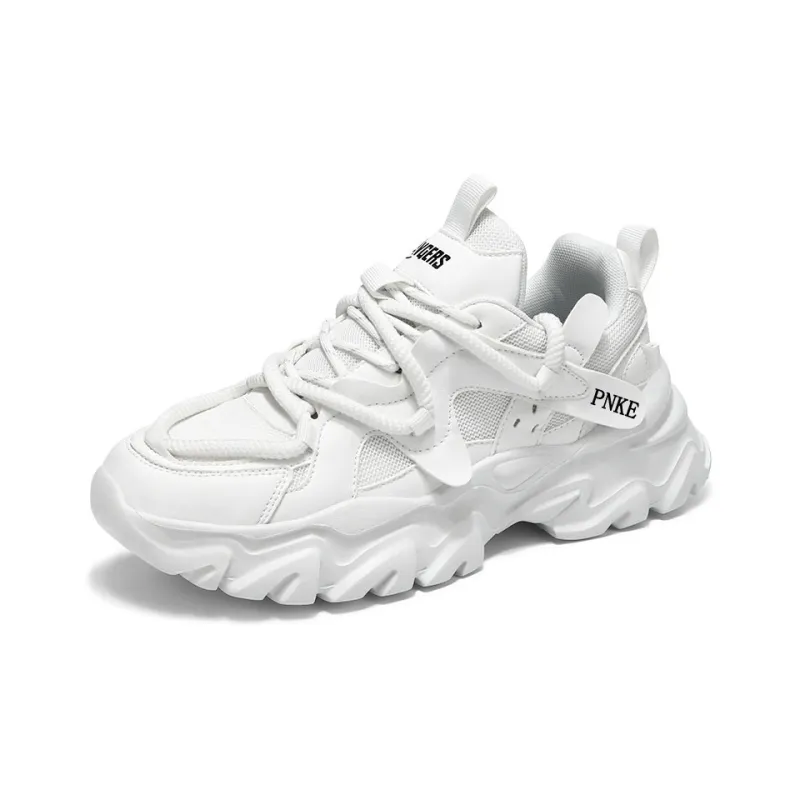PNKE Anti-Slip Wear-Resistant Breathable Height Increasing Low-Top Chunky Sneakers Men's-1