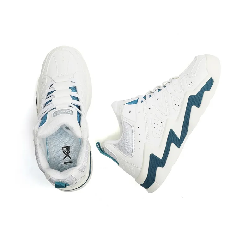 OHJC Skateboard Shoes Unisex Mid Top White-5