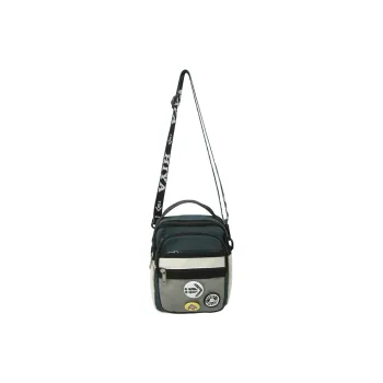 Alcohol Dragon Nylon Shoulder Bag, Crossbody Bag, Handbag Unisex Black/Jasper/Black White/Khaki/Gray