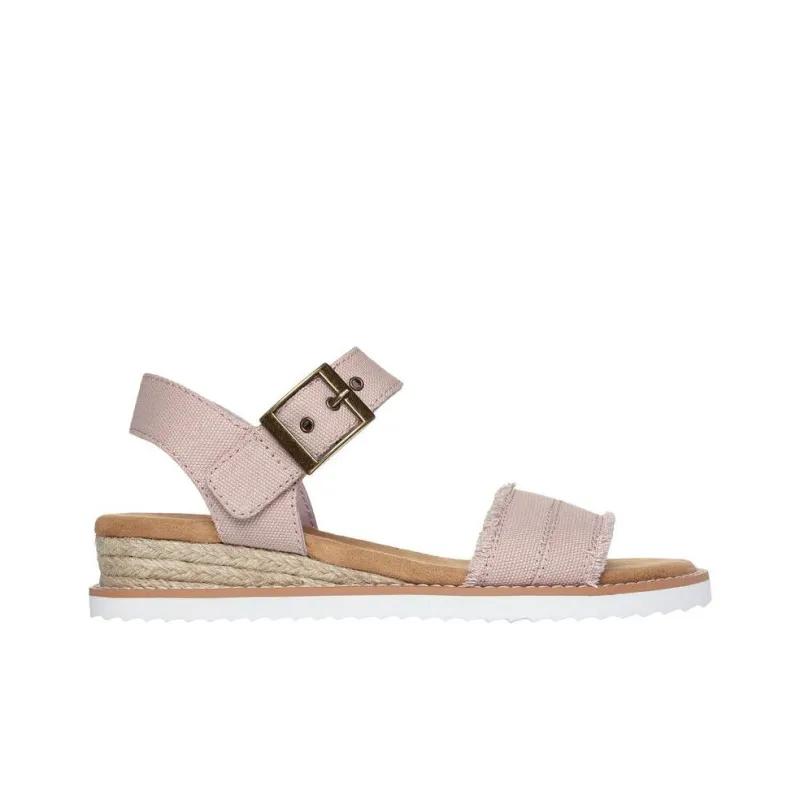 Skechers Bobs Desert Kiss - Adobe Princess Strap Sandals Flat Women's Light Pink-1