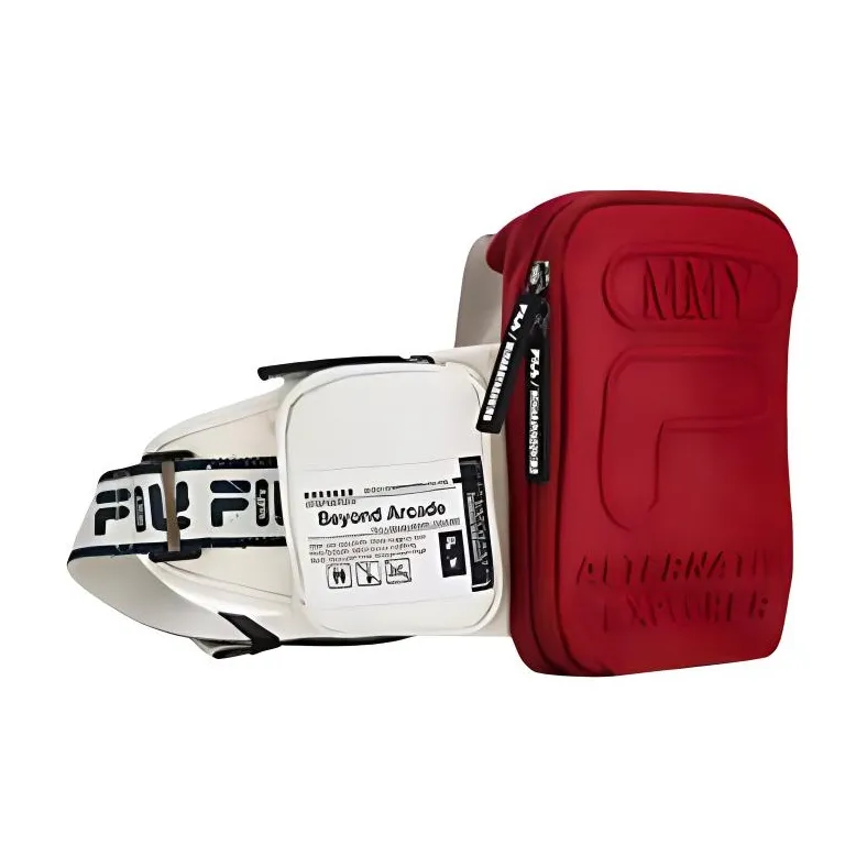 FILA Fabric Crossbody Bag, Handbag, One Shoulder Sling Bag Trumpets Men's Syrah Burgundy-1