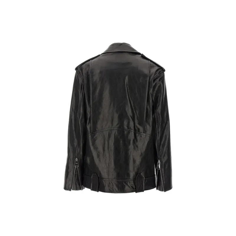 KHAITE The Hanson Off-Centre Zipped Jacket-2