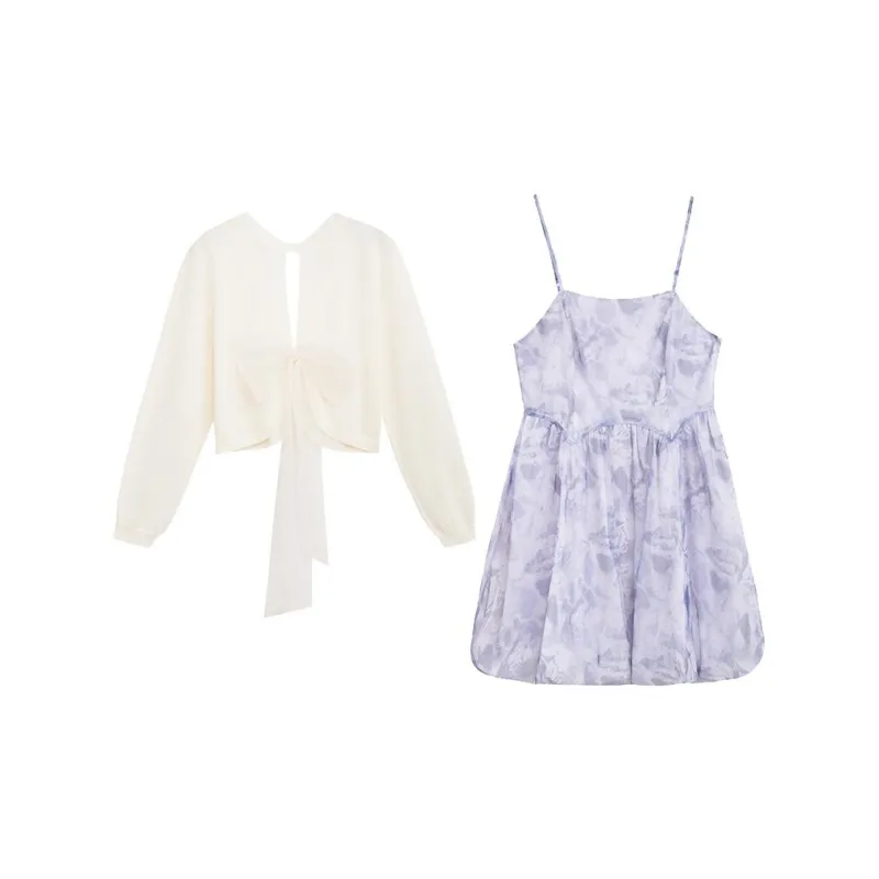 ZIHAN SS24 Skirt Set Women's Fresh Purple-1
