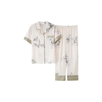 The Story Of The Flower Season Pajama Set Women's White