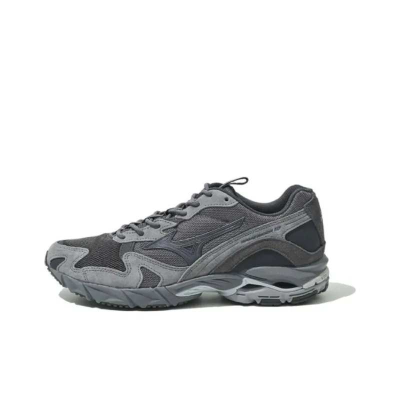 Mizuno Slow Steady Club X Wave Rider 10 'Charcoal Grey'-0