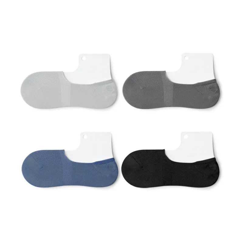 SHIWAJI No Show Socks Men's 4 Pack-12