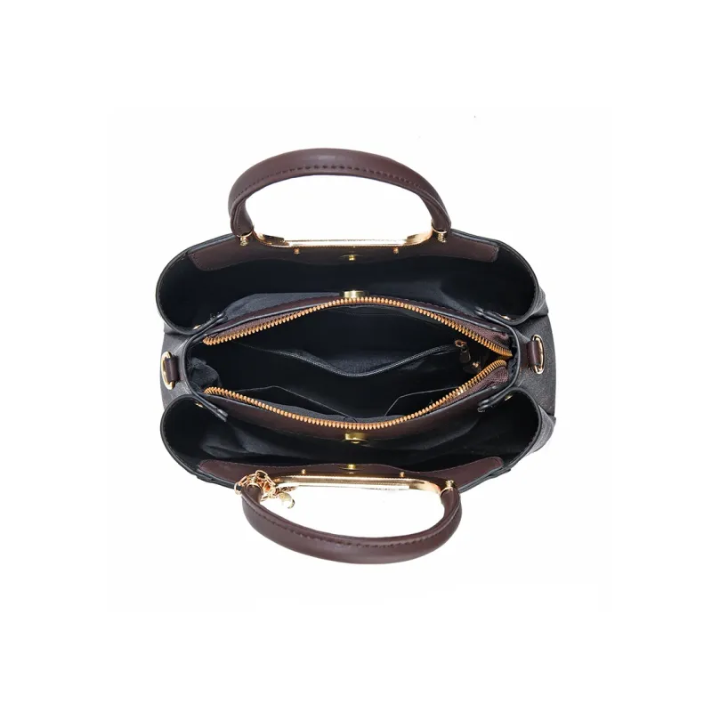 Weymond PU Handbag Regular Women's Coffee/Earth Yellow/Black/White/Pink-5