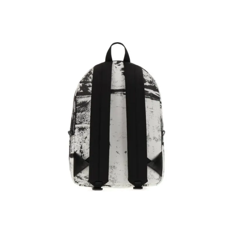 Alexander McQueen Metropolitan Backpack Black/White-1