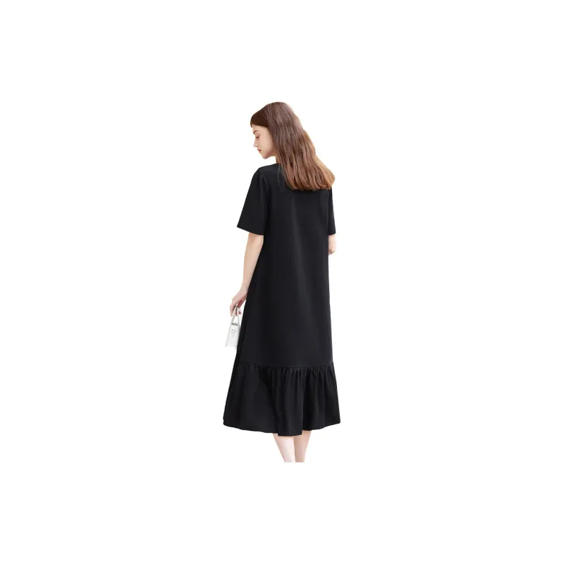 TOUCH Short Sleeved Dresses Women's Black-1