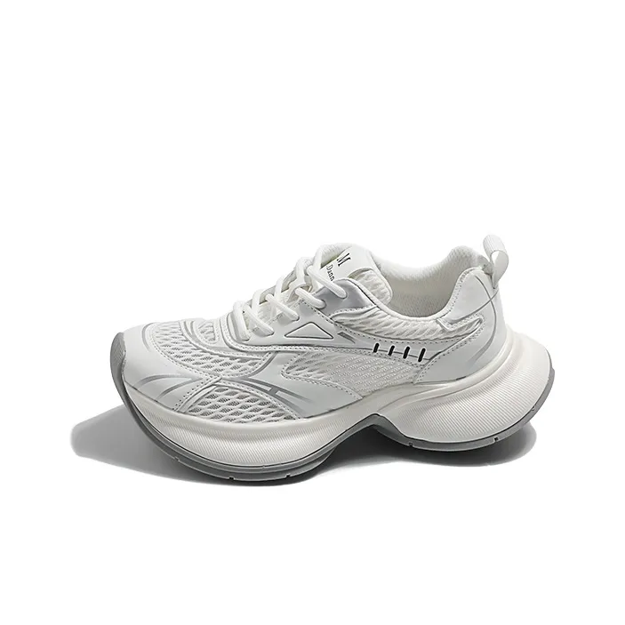 MIS. DANNY Breathable Lightweight Height Increasing Low Top Chunky Sneakers Women's-0