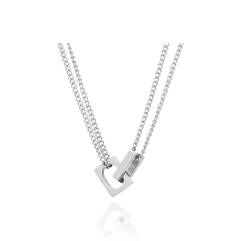 TRUE ME Titanium Steel Necklaces Unisex