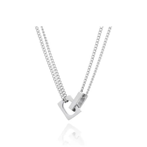 FOREVER MELODY FOREVER MELODY Titanium Steel Necklaces Unisexs Unisex