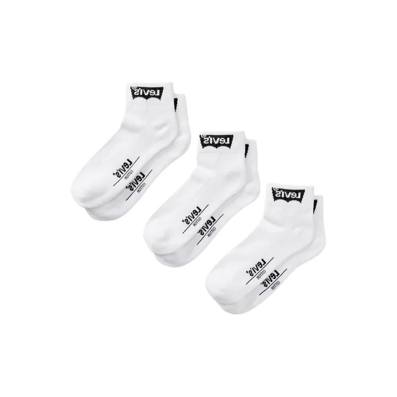 Levi’s Mid-Calf Socks Men's 3 Pack White-0