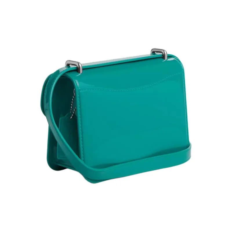 COACH Morgan Jelly Shoulder Bag, Crossbody Bag Trumpets Women's Silver & Light Green-1