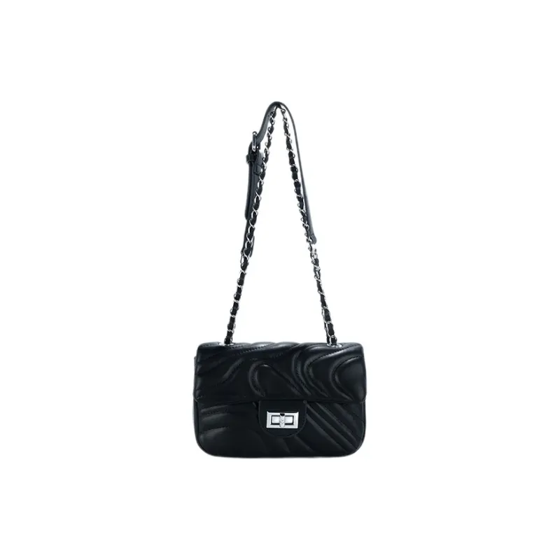JANE KLAIN PU Crossbody Small Square Bag Regular Women's White/Black/Blue-14