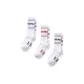 3 Pack (Black White+Red White+Blue White)