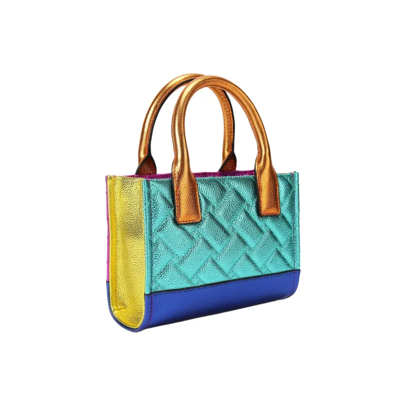 Kurt Geiger London Leather Tote Bag Shopping Bag Shoulder Bag Crossbody Bag Handbag Women's Multicolor-2