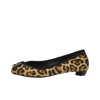 Alexander McQueen Armadillo Leopard Printed Ballet Flat Women's
