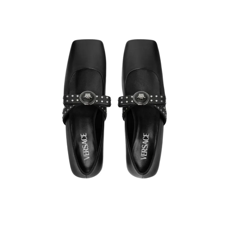VERSACE Casual Single Shoes Women's Black-3